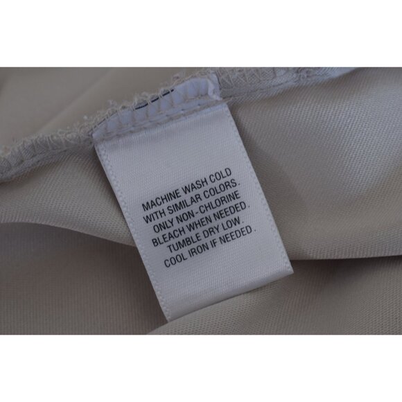 Vintage 90s Beige Floral Shirt Long Sleeves - Picture 7 of 10